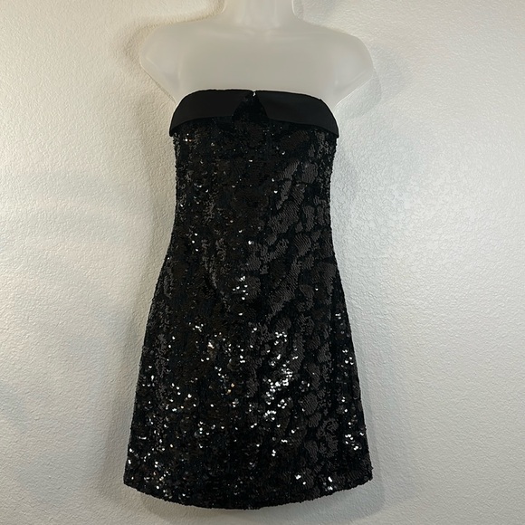 Revolve Le Superbe Nominee Tux Dress in Noir Cluster Shine Size 2 - Picture 5 of 15